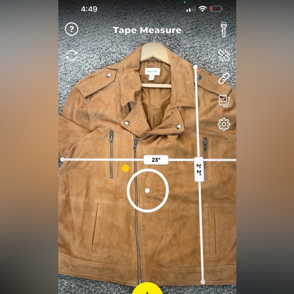 OPEN EDIT Men’s Genuine Suede Leather Moto biker Jacket Camel Brown XL NWOT - Picture 11 of 12